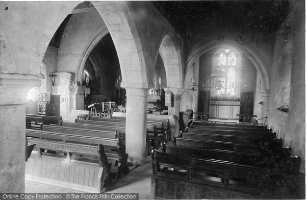 Photo of Whitwell, Church Interior c.1900