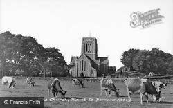 The Church, Mount St Bernard Abbey c.1955, Whitwick