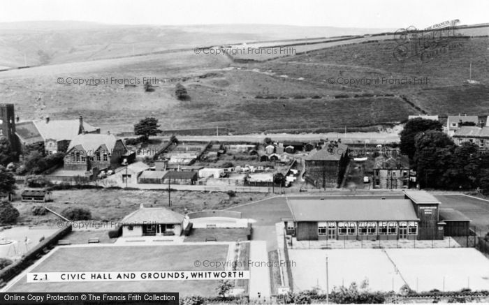 Photo of Whitworth, The Civic Hall And Grounds c.1950