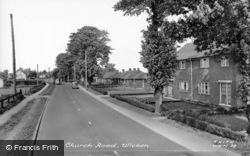 Church Road c.1955, Wicken