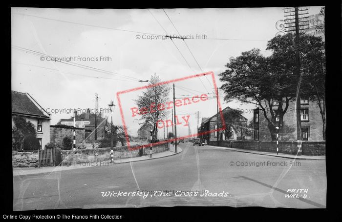 Photo of Wickersley, Crossroads c.1955