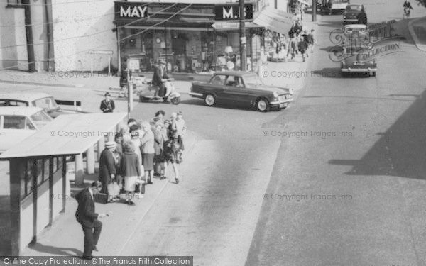 Photo of Wickford, A High Street Bus Queue c.1965