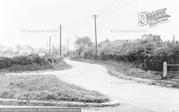 Photo of Wickford, Church Lane From Wantz Corner c.1955