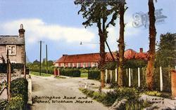 Dallinghoo Road And School 1950, Wickham Market