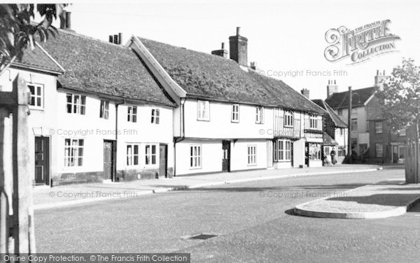 Photo of Wickham Market, The Hill 1954