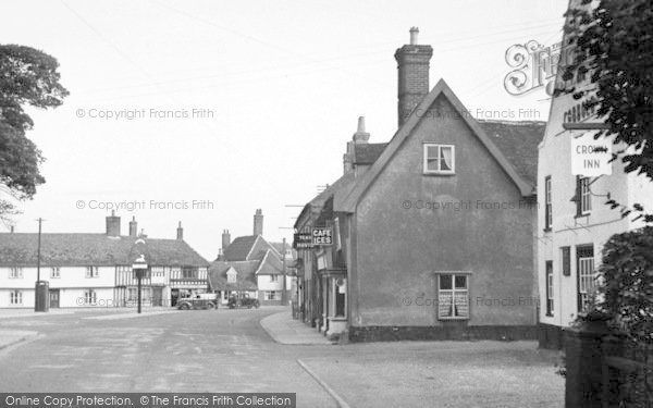 Photo of Wickham Market, The Hill From The Crown Inn 1950