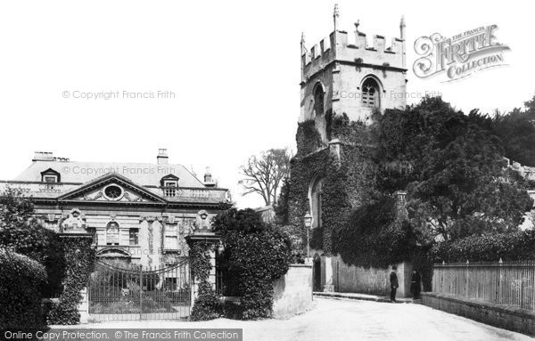 Photo of Widcombe, Old Church and Vicarage 1887