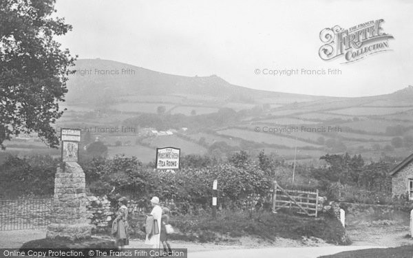 Photo of Widecombe In The Moor, At The Village Sign 1927