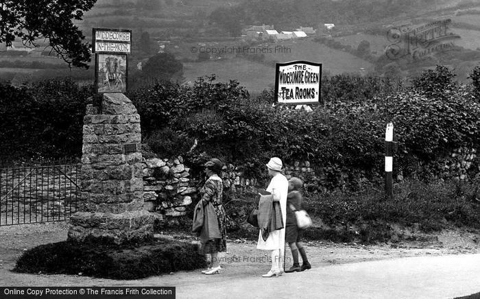 Photo of Widecombe In The Moor, At The Village Sign 1927