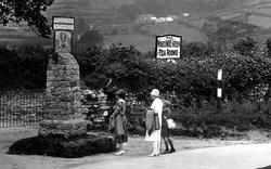 At The Village Sign 1927, Widecombe In The Moor