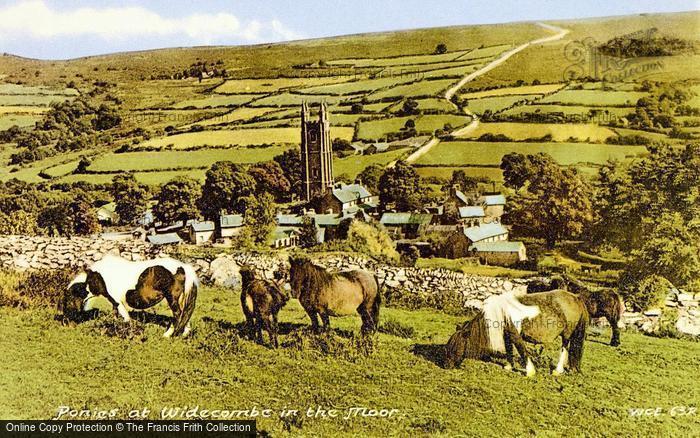 Photo of Widecombe In The Moor, Ponies c.1960
