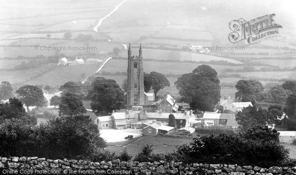 Photo of Widecombe In The Moor, The Church Of St Pancras And The Village 1927