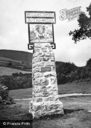 The Village Sign c.1930, Widecombe In The Moor