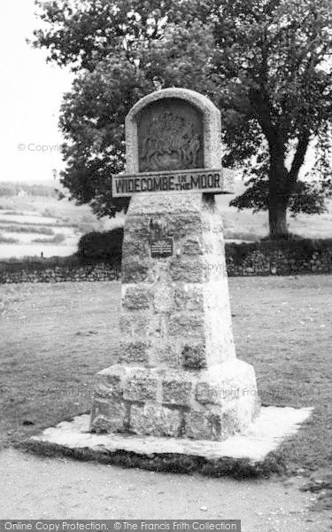 Photo of Widecombe In The Moor, The Widecombe Stone c.1960
