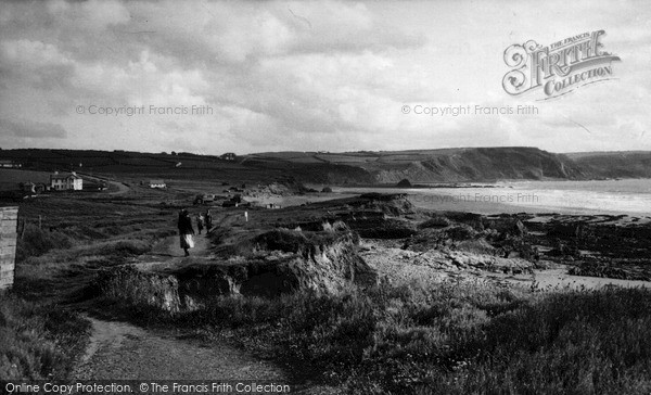 Photo of Widemouth Bay, View From The Cliff Path c.1955