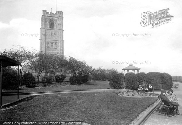 Photo of Widnes, Church And Church Gardens 1923