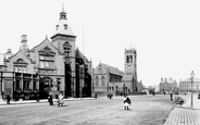 St Paul's Church And Free Library 1908, Widnes