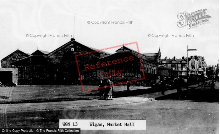 Photo of Wigan, Market Hall c.1955