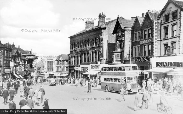 Photo of Wigan, Market Place c.1955