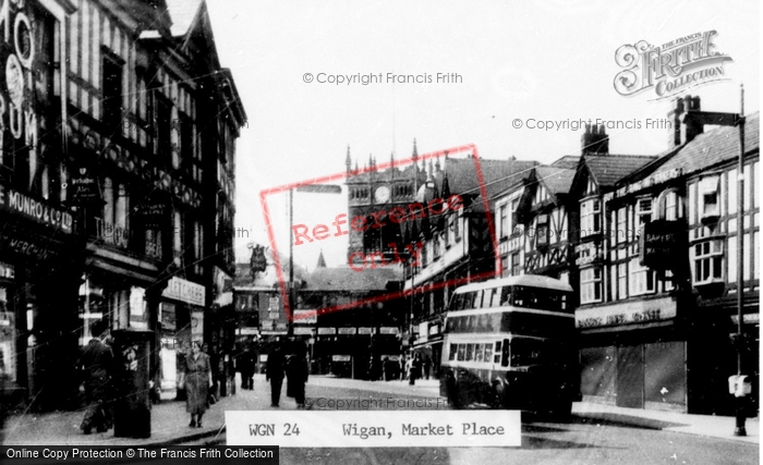 Photo of Wigan, Market Place c.1960