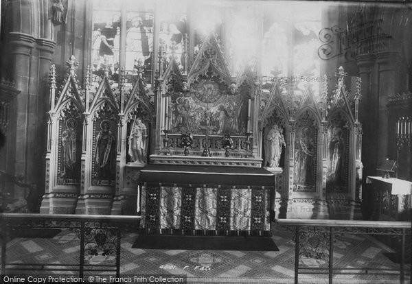 Photo of Wigan, Parish Church Reredos 1897
