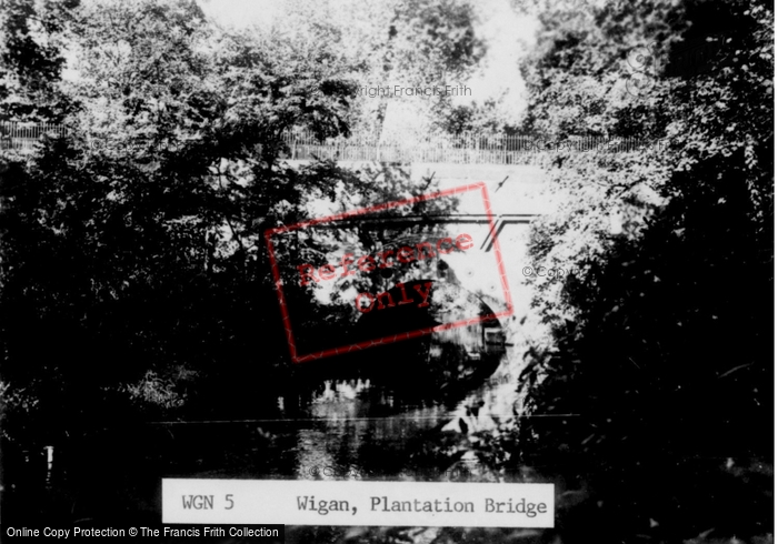 Photo of Wigan, Plantation Bridge c.1955
