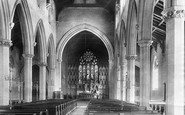 Wigan, Poolstock Church interior 1897
