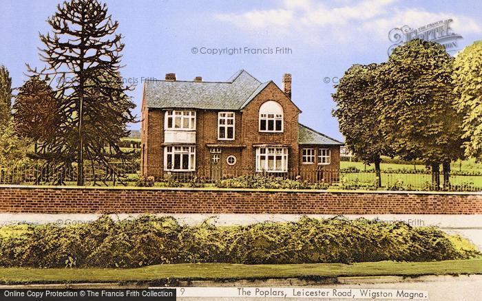 Photo of Wigston, The Poplars, Leicester Road c.1955