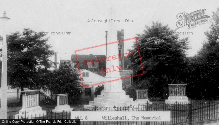Photo of Willenhall, The Memorial c.1965