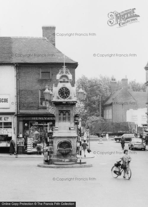 Photo of Willenhall, The Memorial Clock, Market Place c.1965