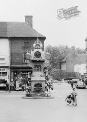The Memorial Clock, Market Place c.1965, Willenhall