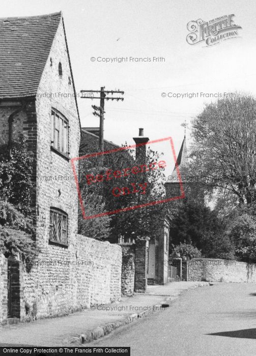Photo of Willingdon, Church Street And The Church c.1955