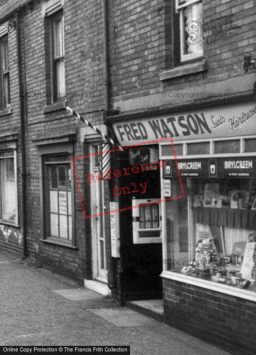 Photo of Willington, Fred Watson Gents Hairdressers c.1955