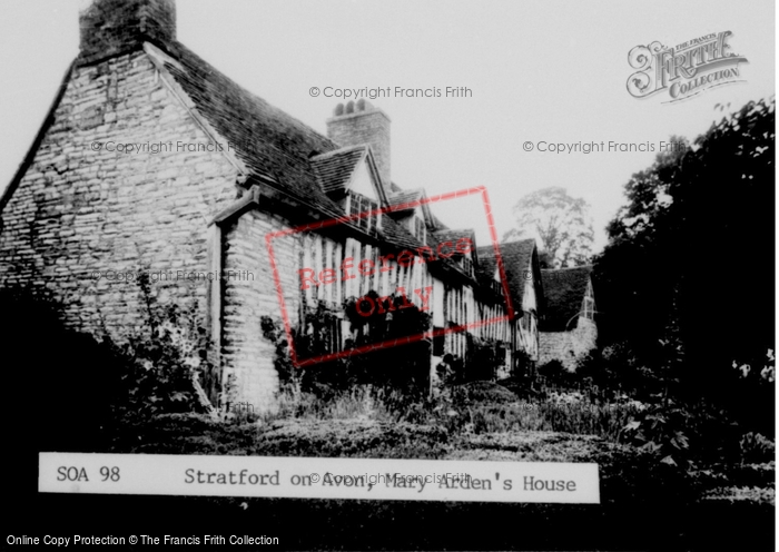 Photo of Wilmcote, Mary Arden's House c.1955
