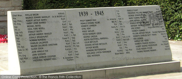 Photo of Wilmslow, Second World  War Memorial 2005