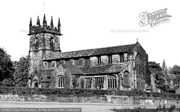 Photo of Wilmslow, St Bartholomew's Church c.1955