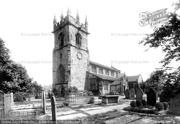 Photo of Wilmslow, St Bartholomew's Church from the south west 1896