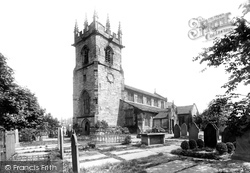 Wilmslow, St Bartholomew's Church from the south west 1896