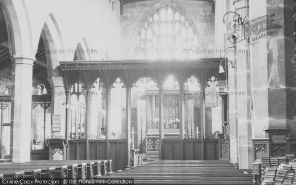Photo of Wilmslow, St Bartholomew's Church Interior c.1955