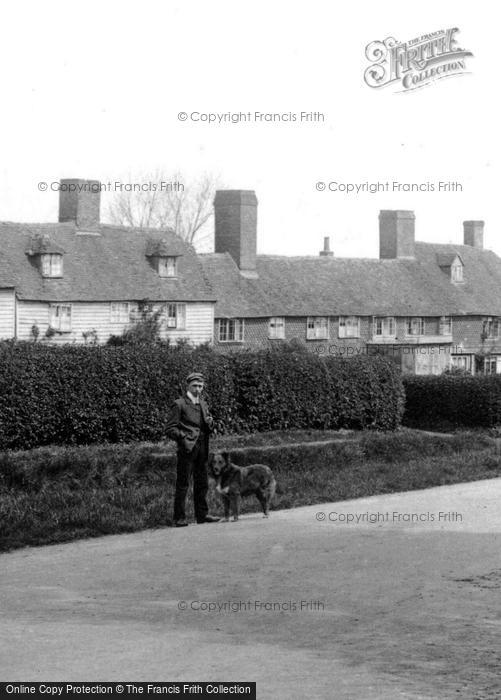 Photo of Wilsley Green, Man With Dog In Village 1903