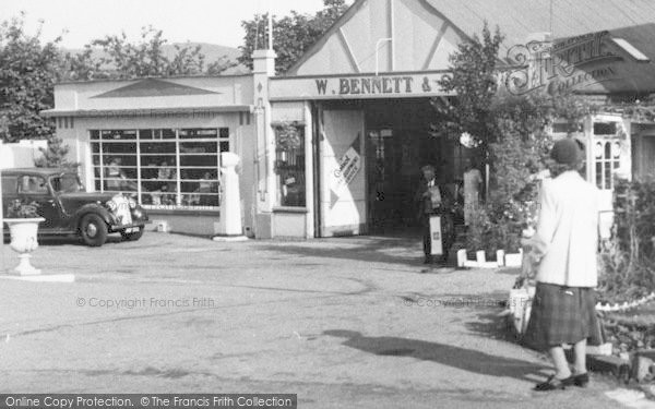 Photo of Wilton, The Garage c.1955
