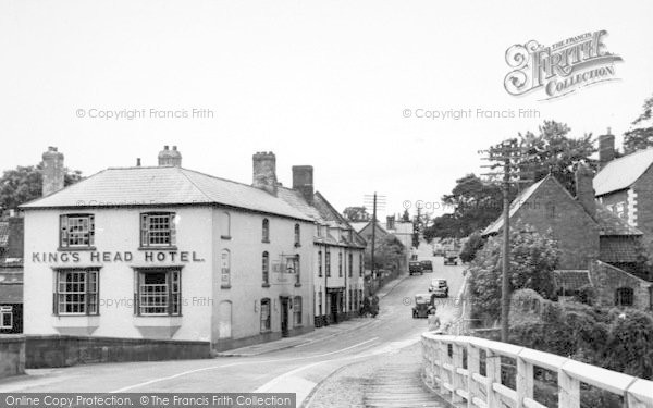 Photo of Wilton, The King's Head Hotel From The Bridge c.1955