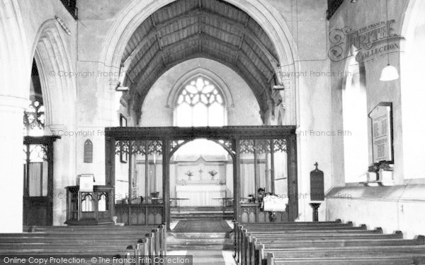 Photo of Wimbish, Church Interior c.1960