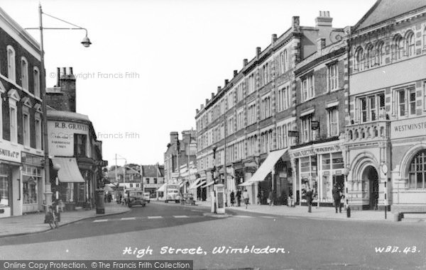 Photo of Wimbledon, High Street c.1960