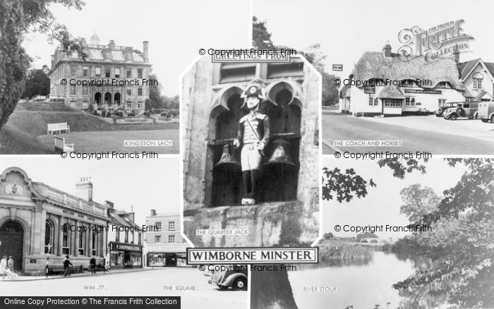 Photo of Wimborne, Composite c.1955