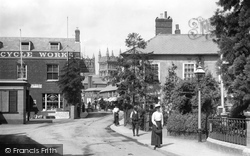 Wimborne, East Brook 1908, Wimborne Minster