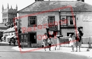 Wimborne, East Brook c.1955, Wimborne Minster