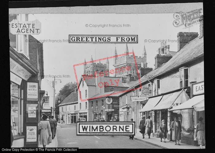 Photo of Wimborne, East Street c.1955