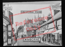 Wimborne, East Street c.1955, Wimborne Minster