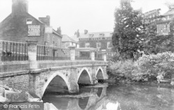 Wimborne, Eastbrook Bridge c.1900, Wimborne Minster